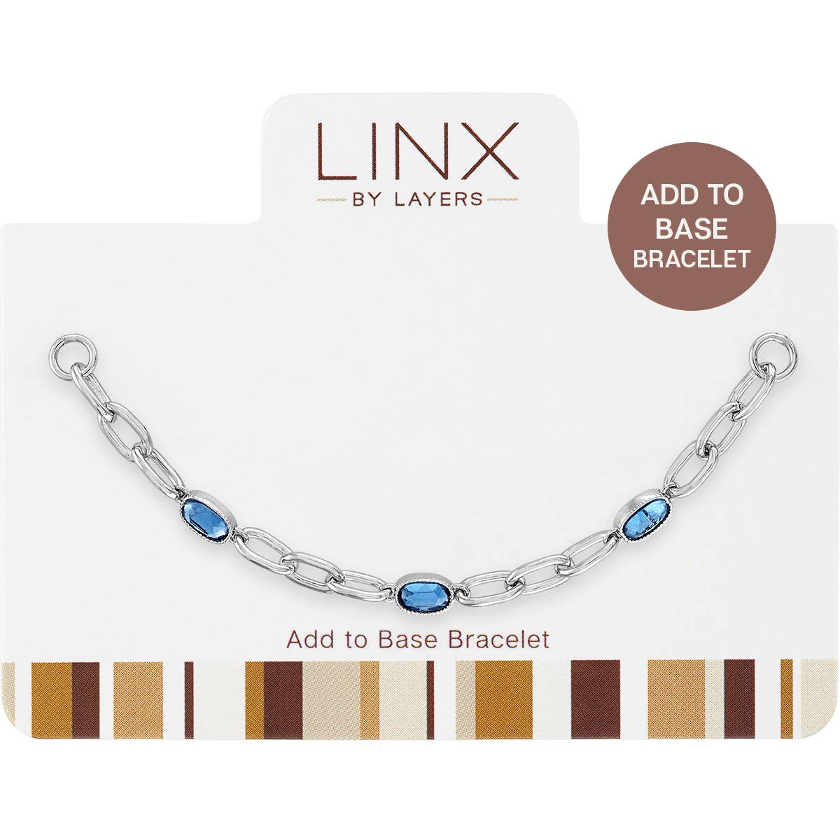 LINX - Add On - Silver Montana Blue Oval