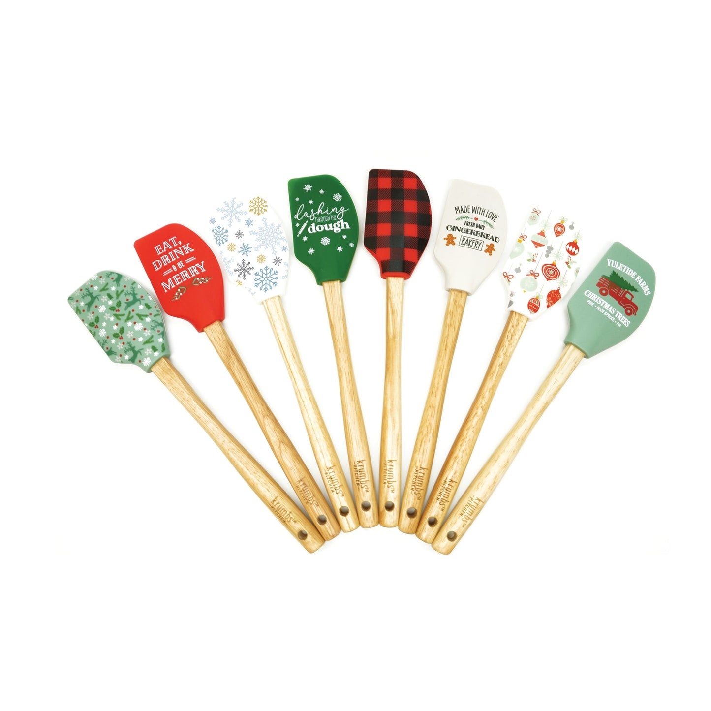 Krumbs Kitchen Farmhouse Holiday Spatula - ASST.