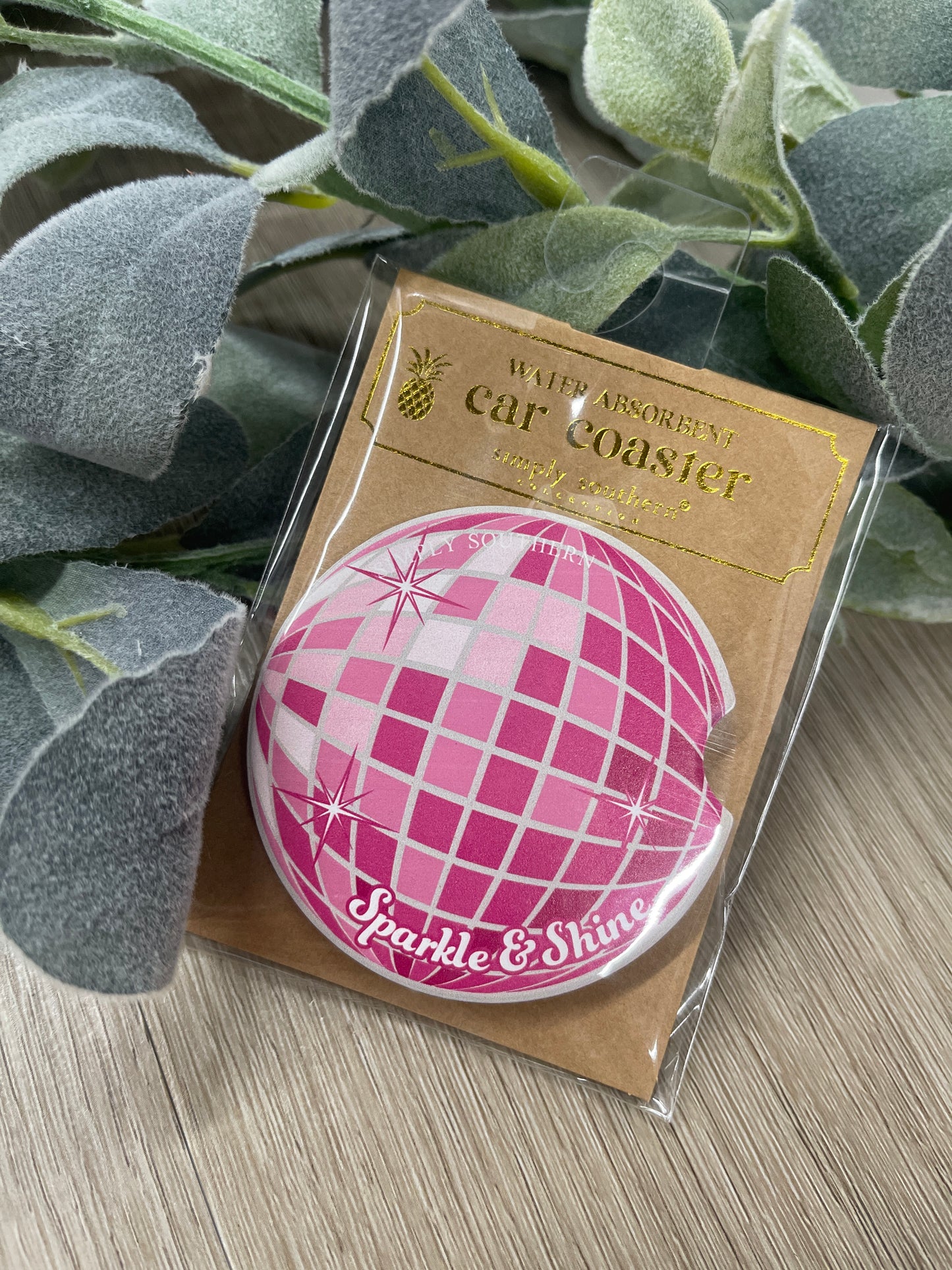 FINAL SALE - Simply Southern - Water Absorbent Car Coaster - ASST.