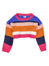 FINAL SALE - Simply Southern - Colorful Striped Sweater - Royal
