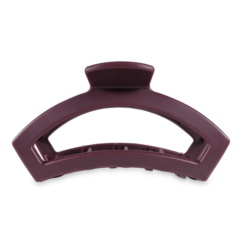 TELETIES - Open Large Hair Clip - Burgundy Bliss