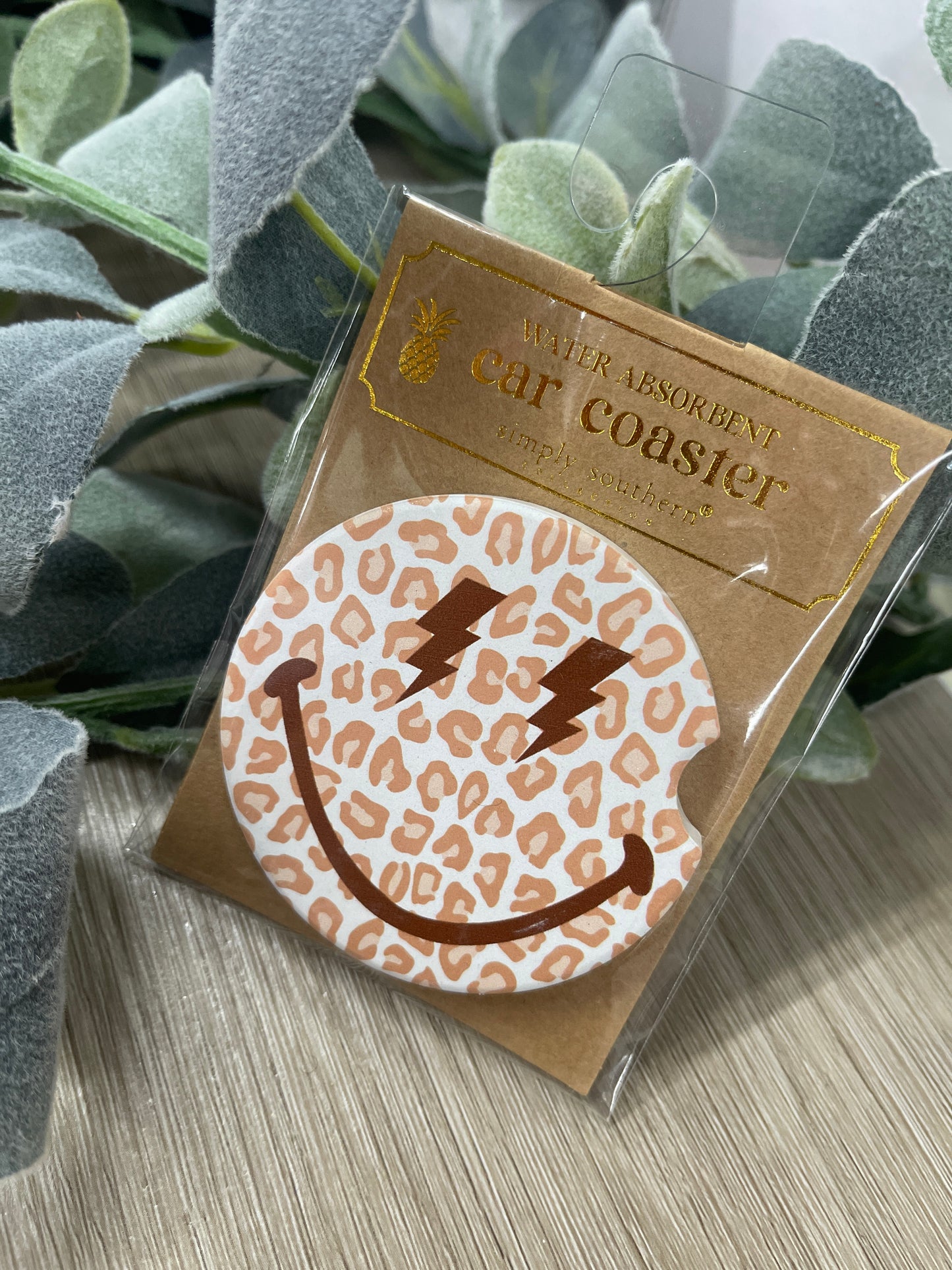 FINAL SALE - Simply Southern - Water Absorbent Car Coaster - ASST.
