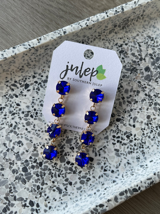 FINAL SALE - The Mia Earrings - Sapphire