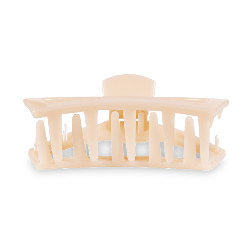 TELETIES - Open Small Hair Clip - Almond Beige