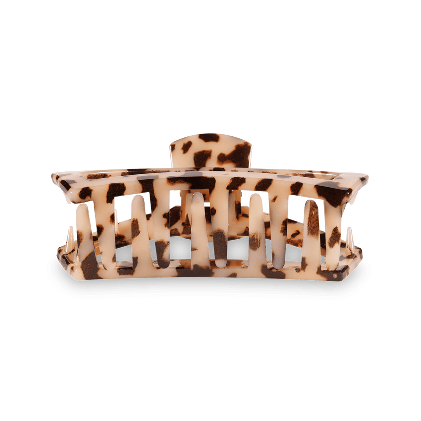 TELETIES - Open Medium Hair Clip - Blonde Tortoise