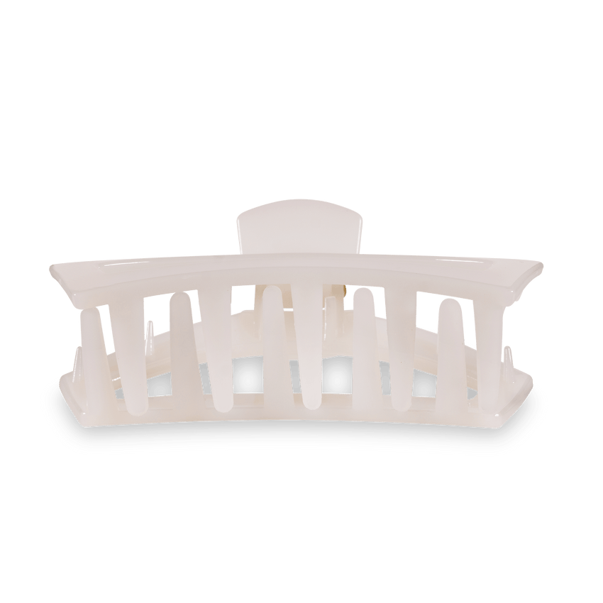 TELETIES - Open Large Hair Clip - Coconut White