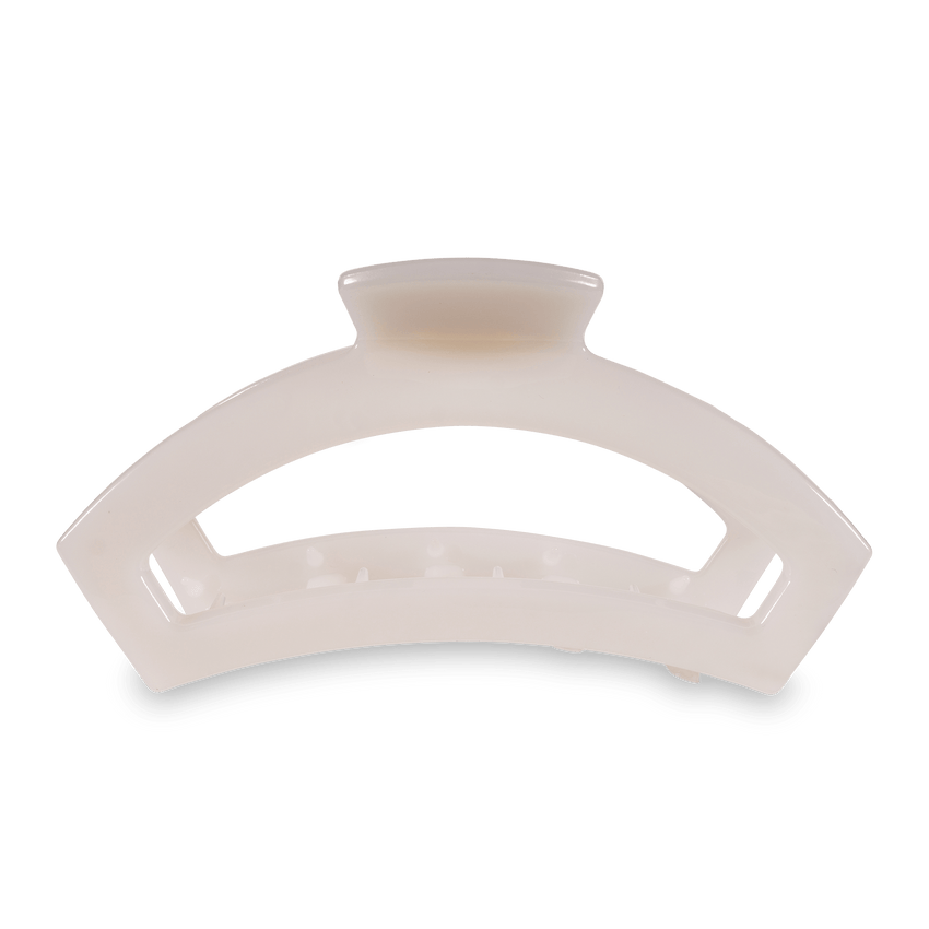 TELETIES - Open Large Hair Clip - Coconut White
