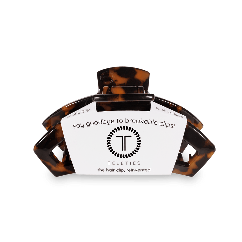 TELETIES - Open Medium Hair Clip - Tortoise