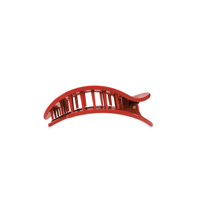 TELETIES - Small Flat Round Clip - Red Carpet Ready