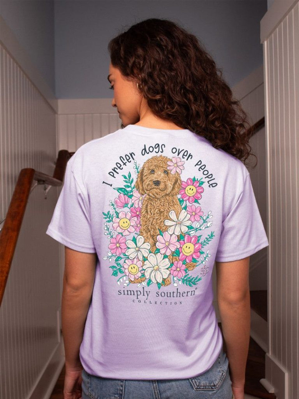 FINAL SALE - Simply Southern - I Prefer Dogs Over People SS Tee - 2024
