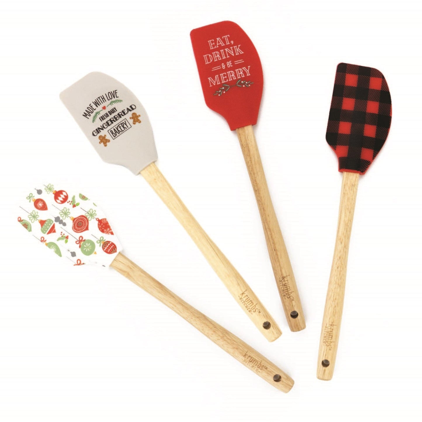 Krumbs Kitchen Farmhouse Holiday Spatula - ASST.