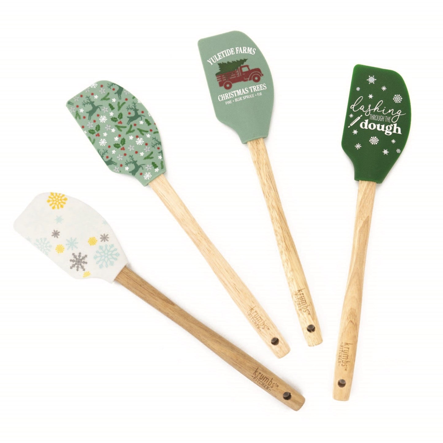 Krumbs Kitchen Farmhouse Holiday Spatula - ASST.