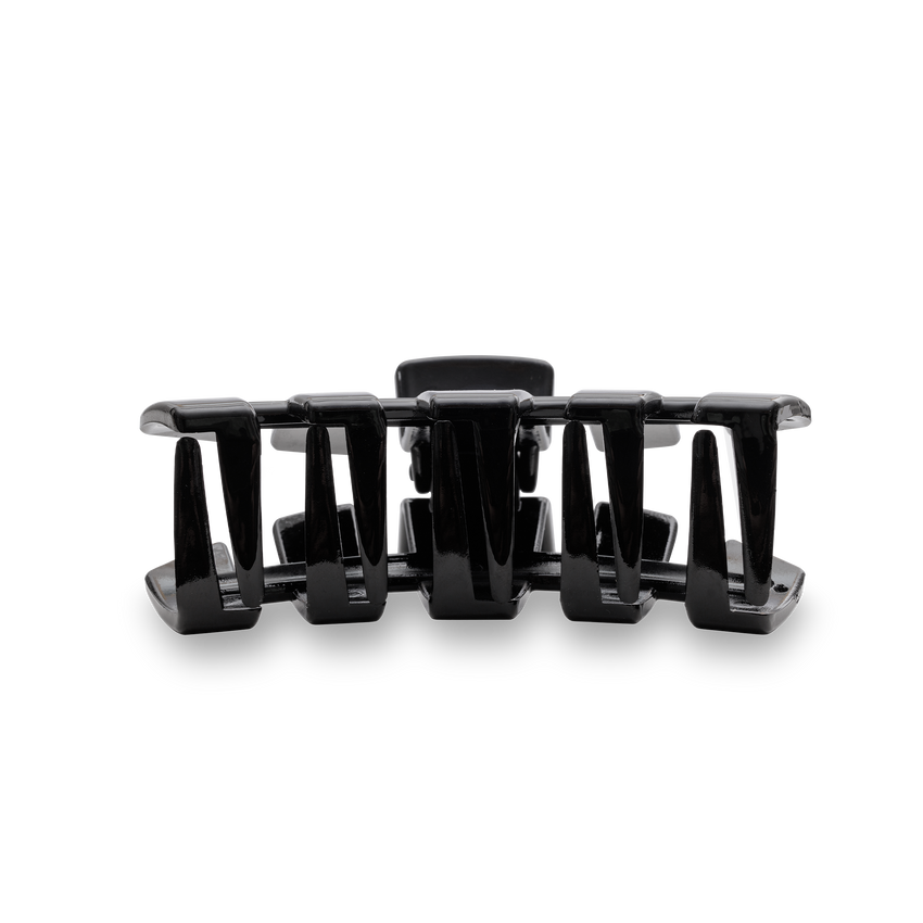 TELETIES - Classic Large Hair Clip - Jet Black