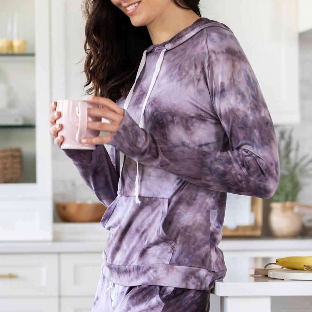 Hello Mello® Dyes The Limit Hoodie - Purple