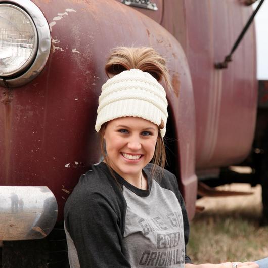 CC Beanie Messy Bun Beanies - Solid Colors - MB20