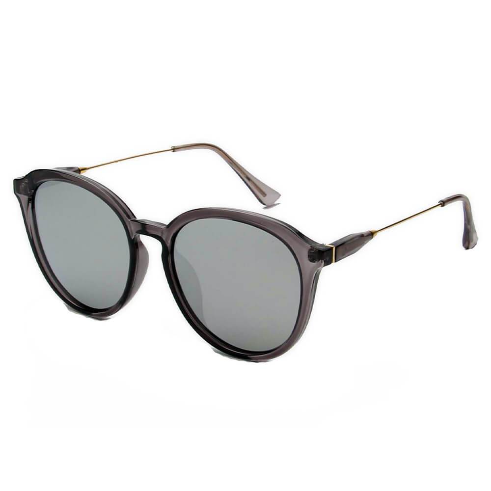 Womens Round Horn Rimmed Retro Polarized Fashion Sunglasses -4 Colors - 1963