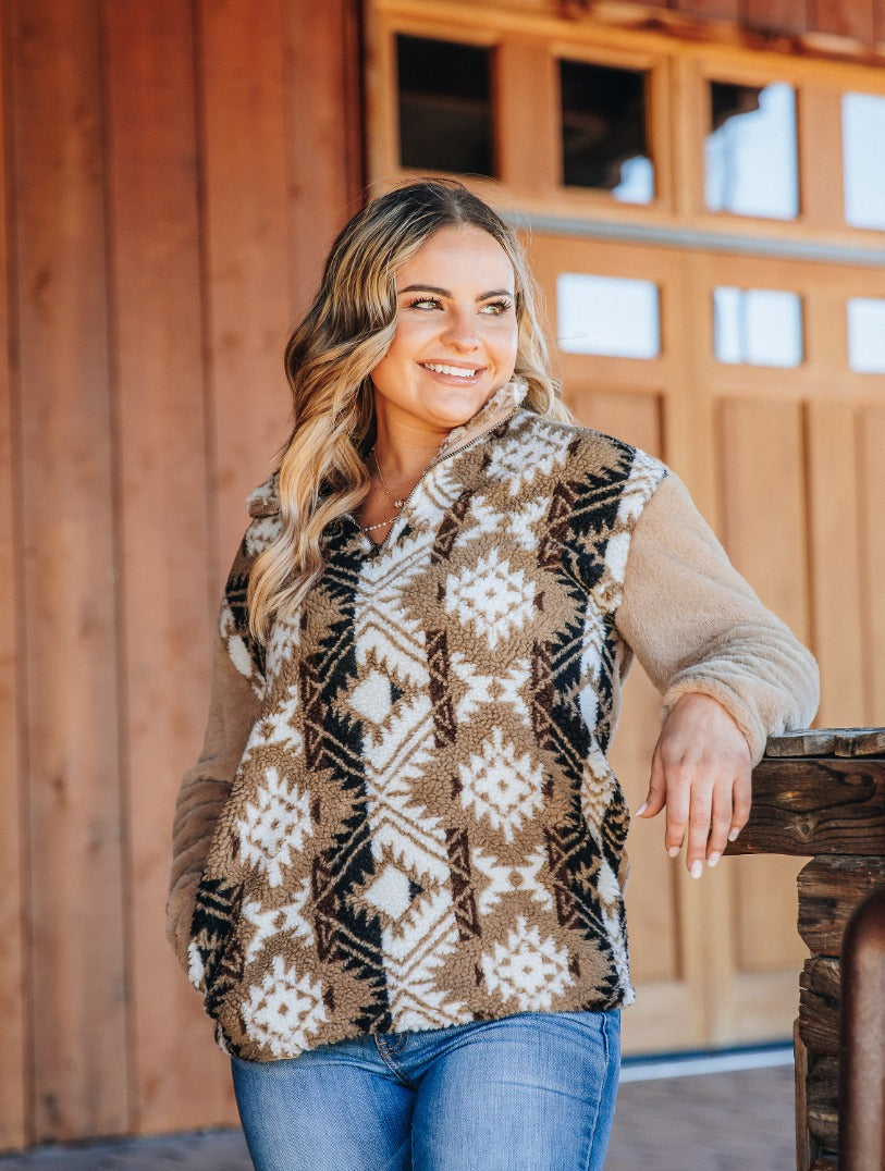 Weekend in Colorado Sherpa Pullover