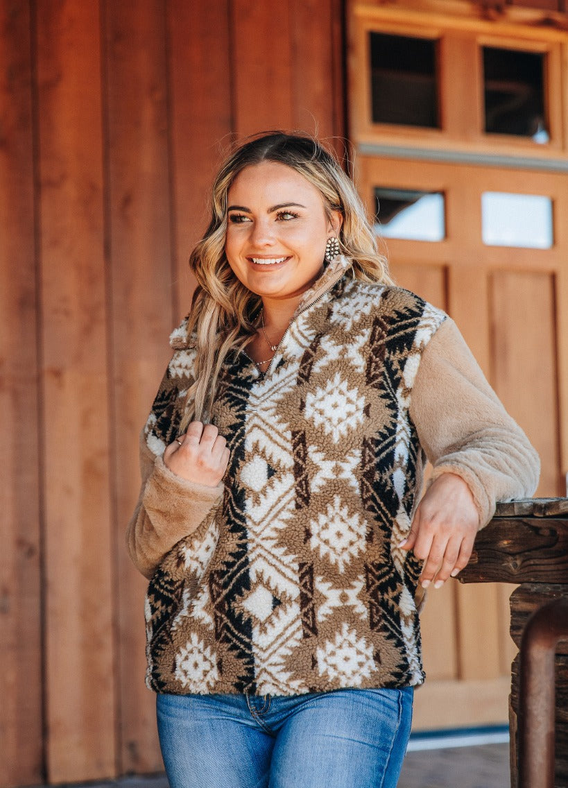 Weekend in Colorado Sherpa Pullover