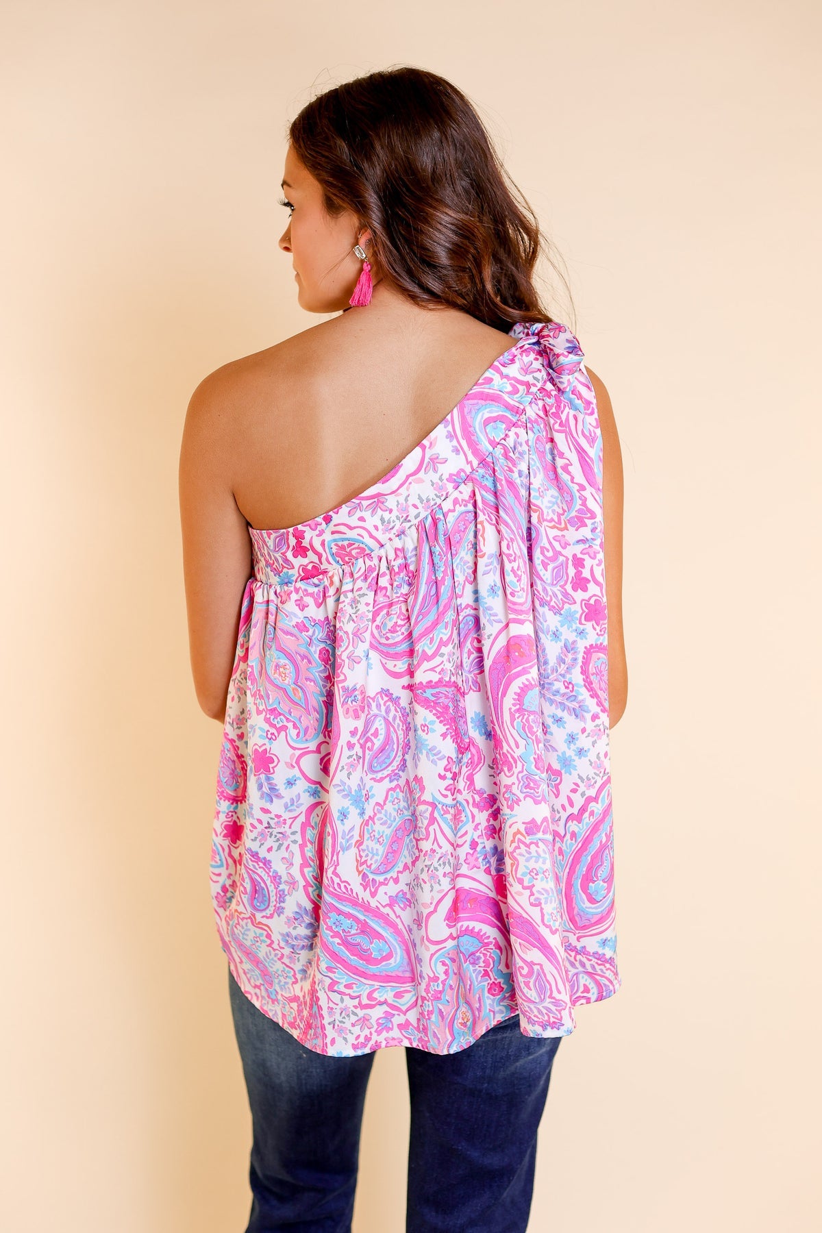 FINAL SALE - The Coastline Cruising Tie Shoulder Top