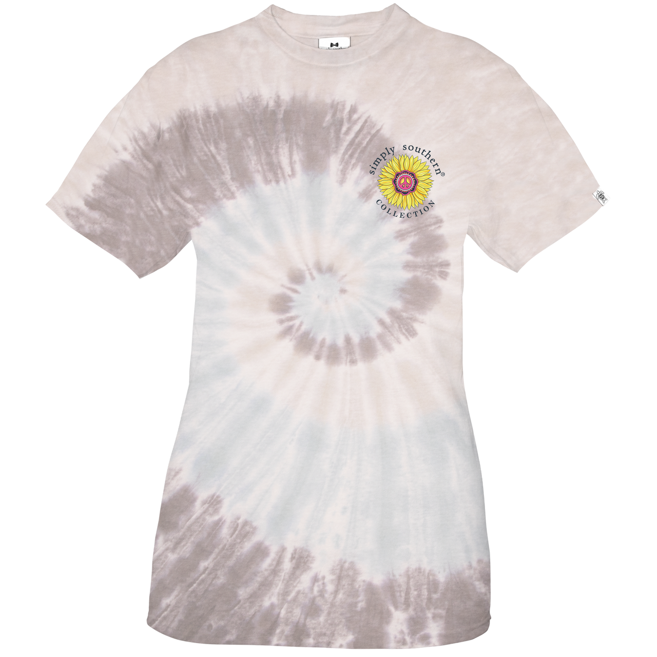 FINAL SALE - Simply Southern - Spread Seeds of Happiness Tie Dye SS Tee
