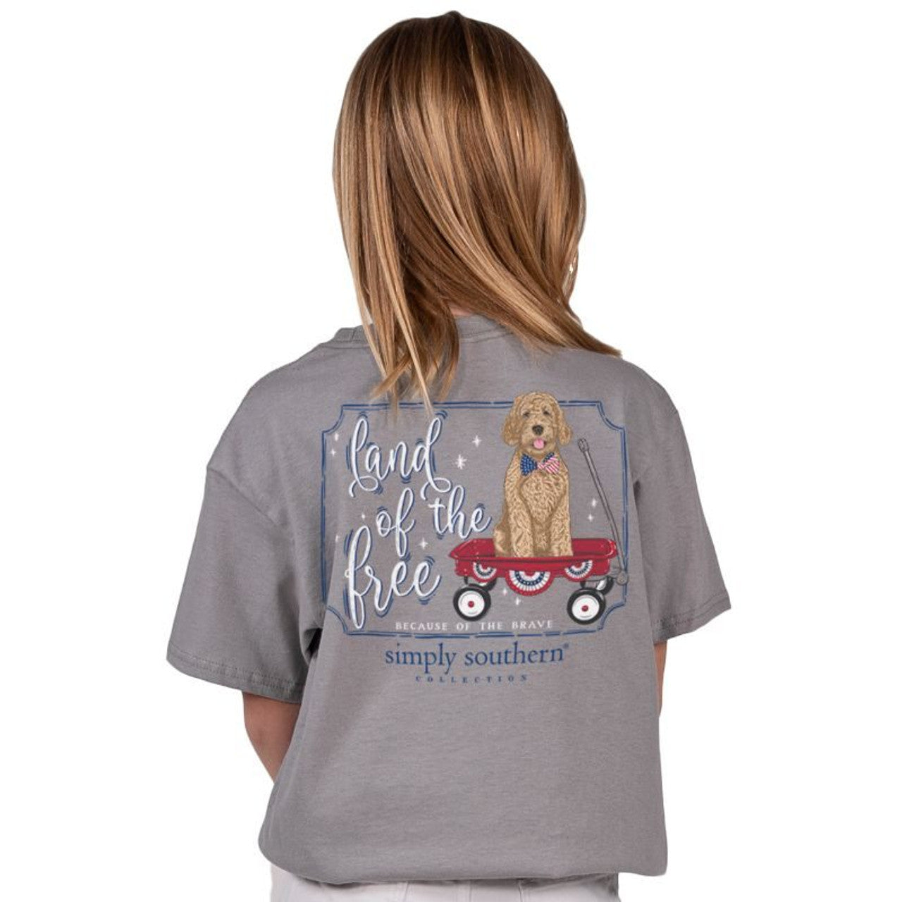 YOUTH - Simply Southern - Land of the Free USA SS Tee