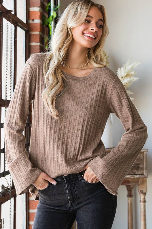 The Kayleigh Top - Mocha
