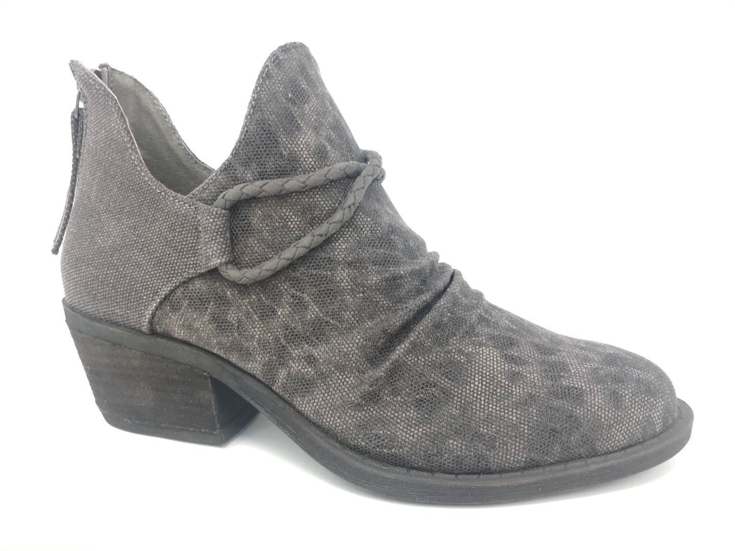 FINAL SALE - The Spartan Bootie - Charcoal Grey Leopard