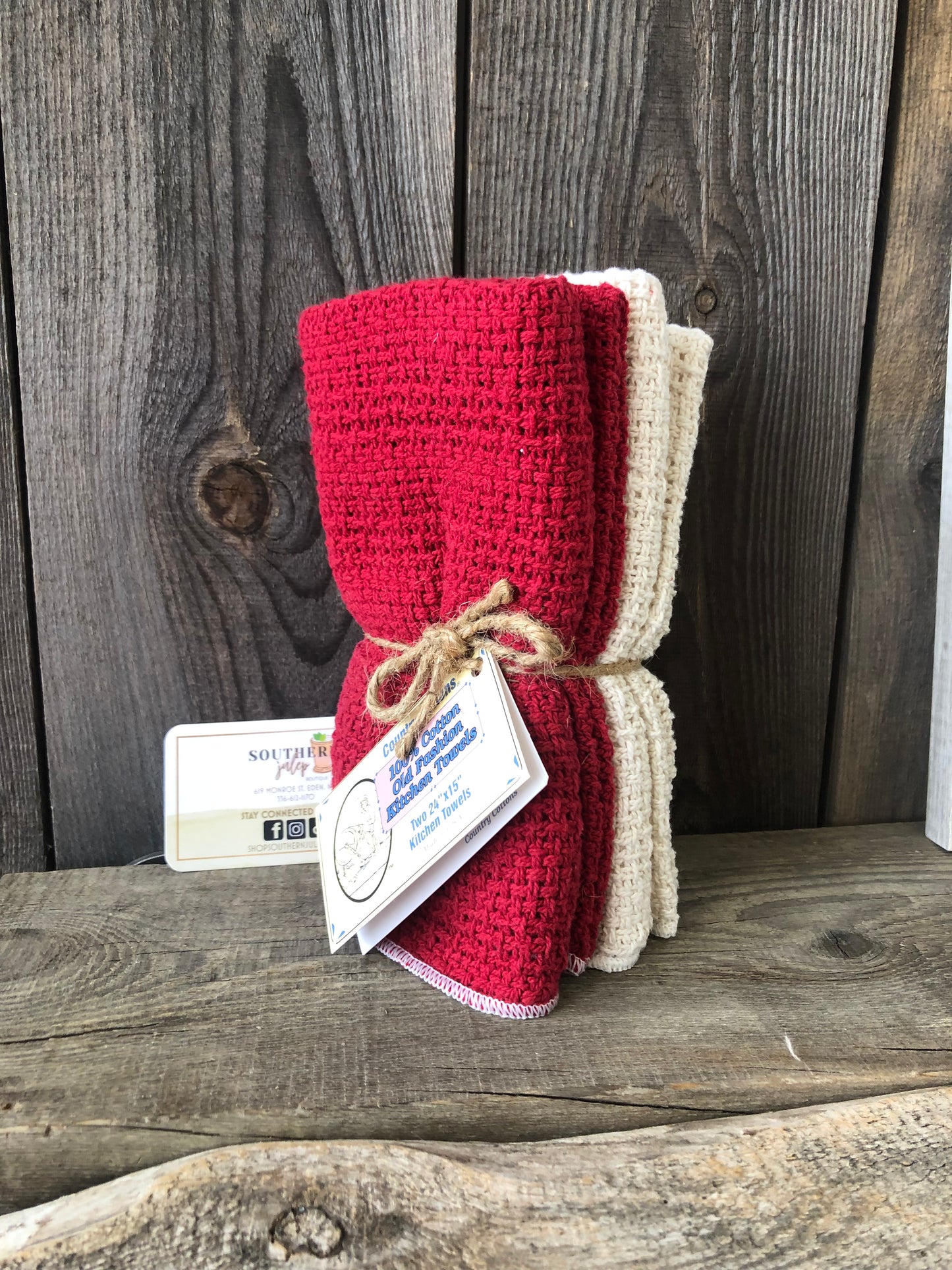 USA MADE Country Cottons Kitchen Towels Set / Asst