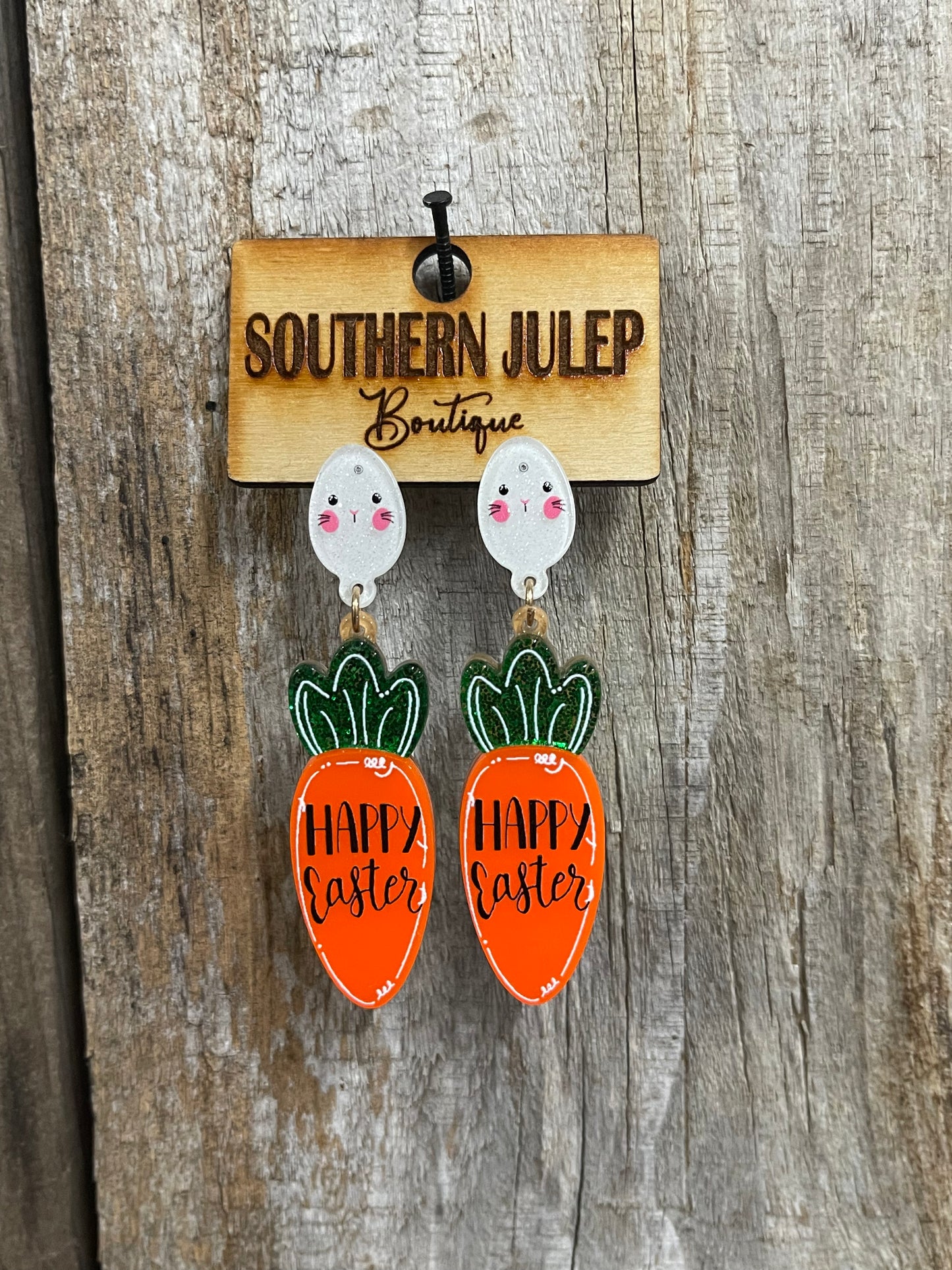 FINAL SALE - The Happy Easter Carrot Earrings