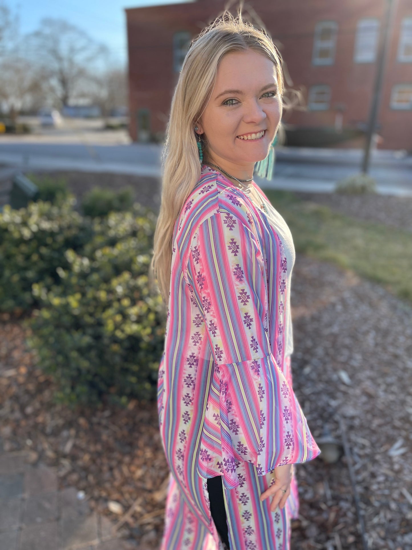 FINAL SALE - Headin' South Aztec Kimono