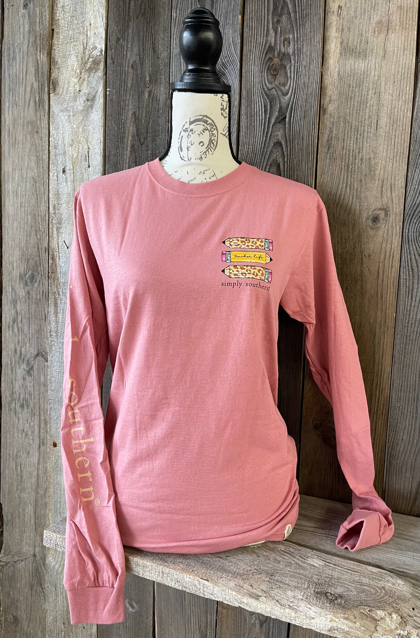 FINAL SALE - Simply Southern - Teach Love Inspire Long Sleeve Tee