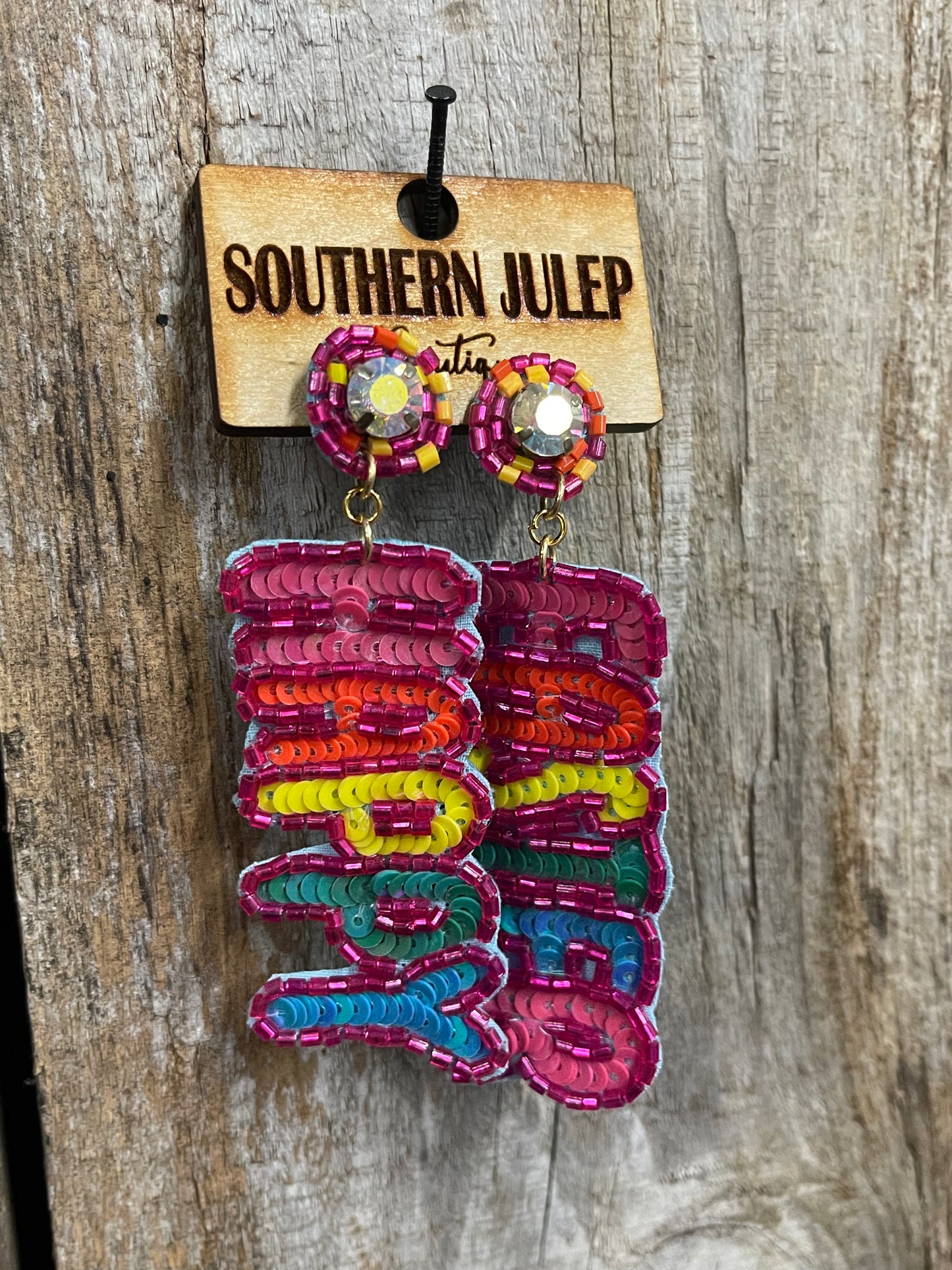 FINAL SALE - The Happy Easter Sequin Earrings - Multi