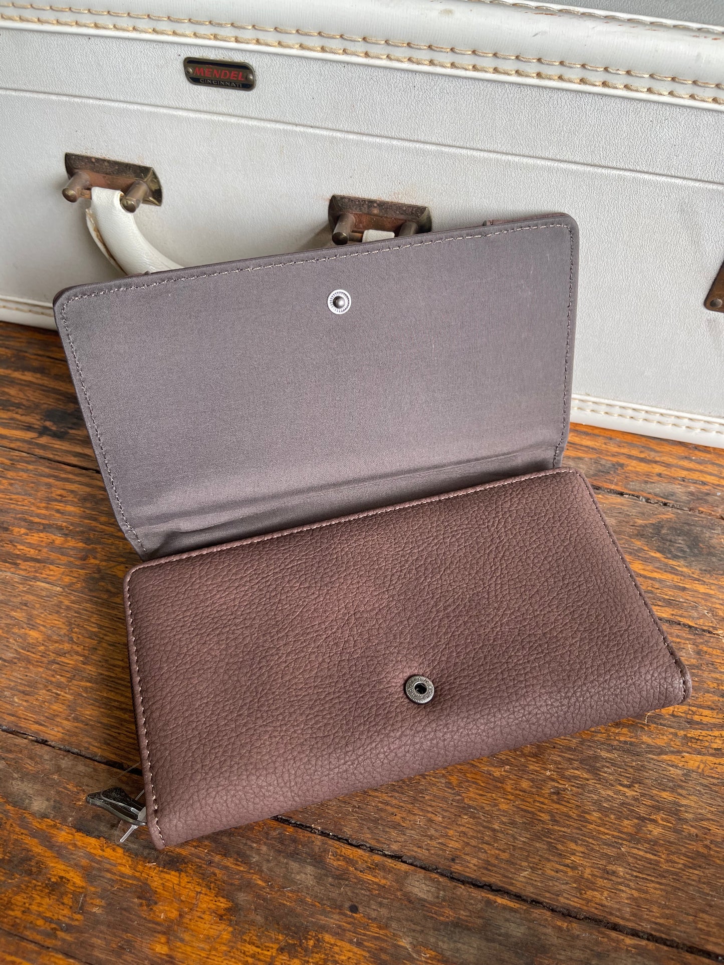 Trinity Ranch Hair-On Cowhide Collection Wallet - Coffee