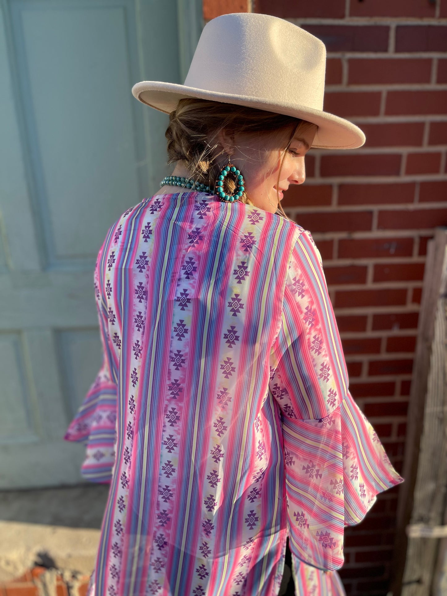 FINAL SALE - Headin' South Aztec Kimono