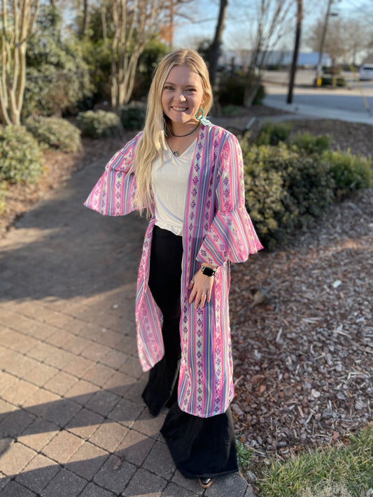 FINAL SALE - Headin' South Aztec Kimono