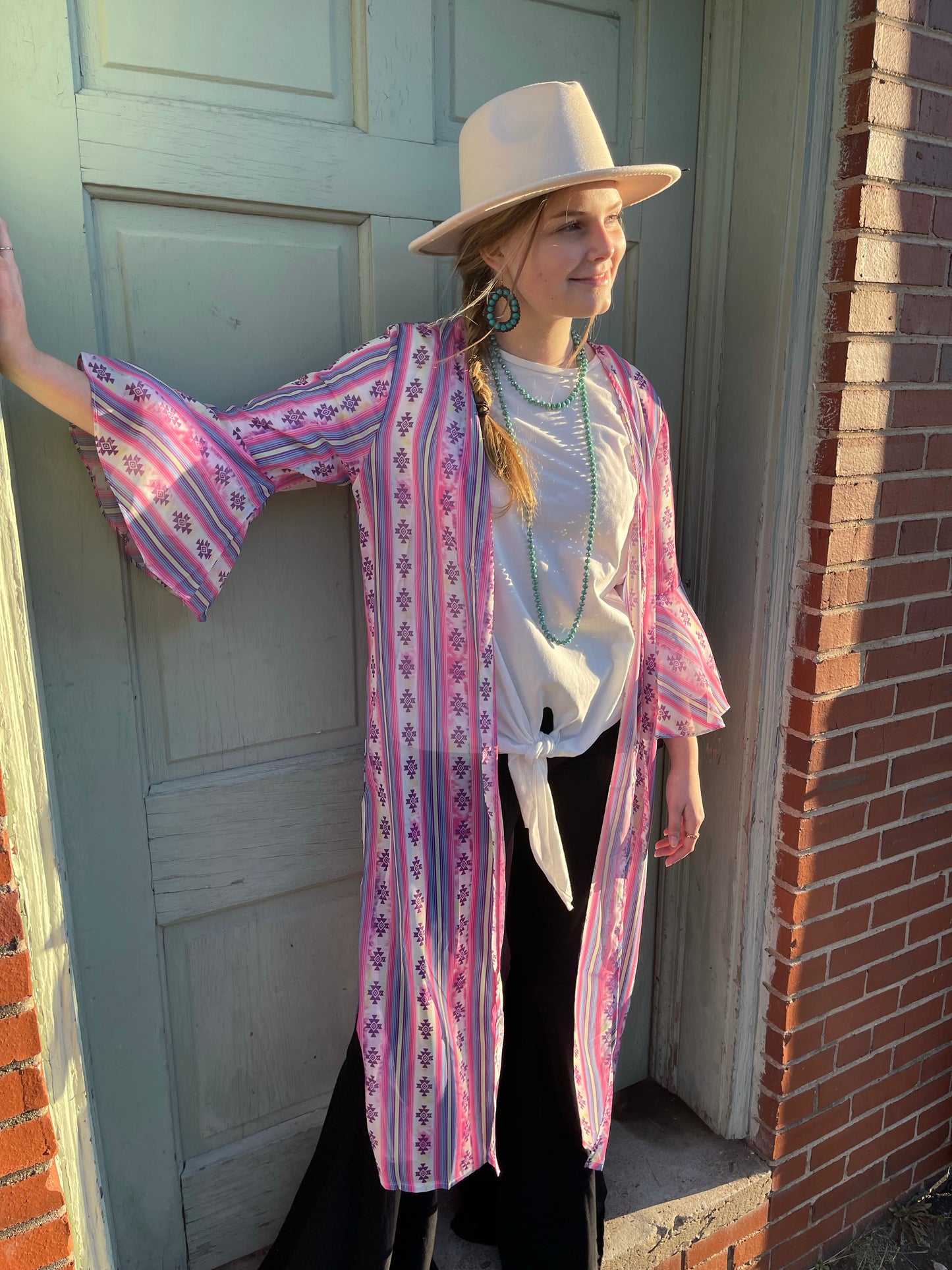 FINAL SALE - Headin' South Aztec Kimono