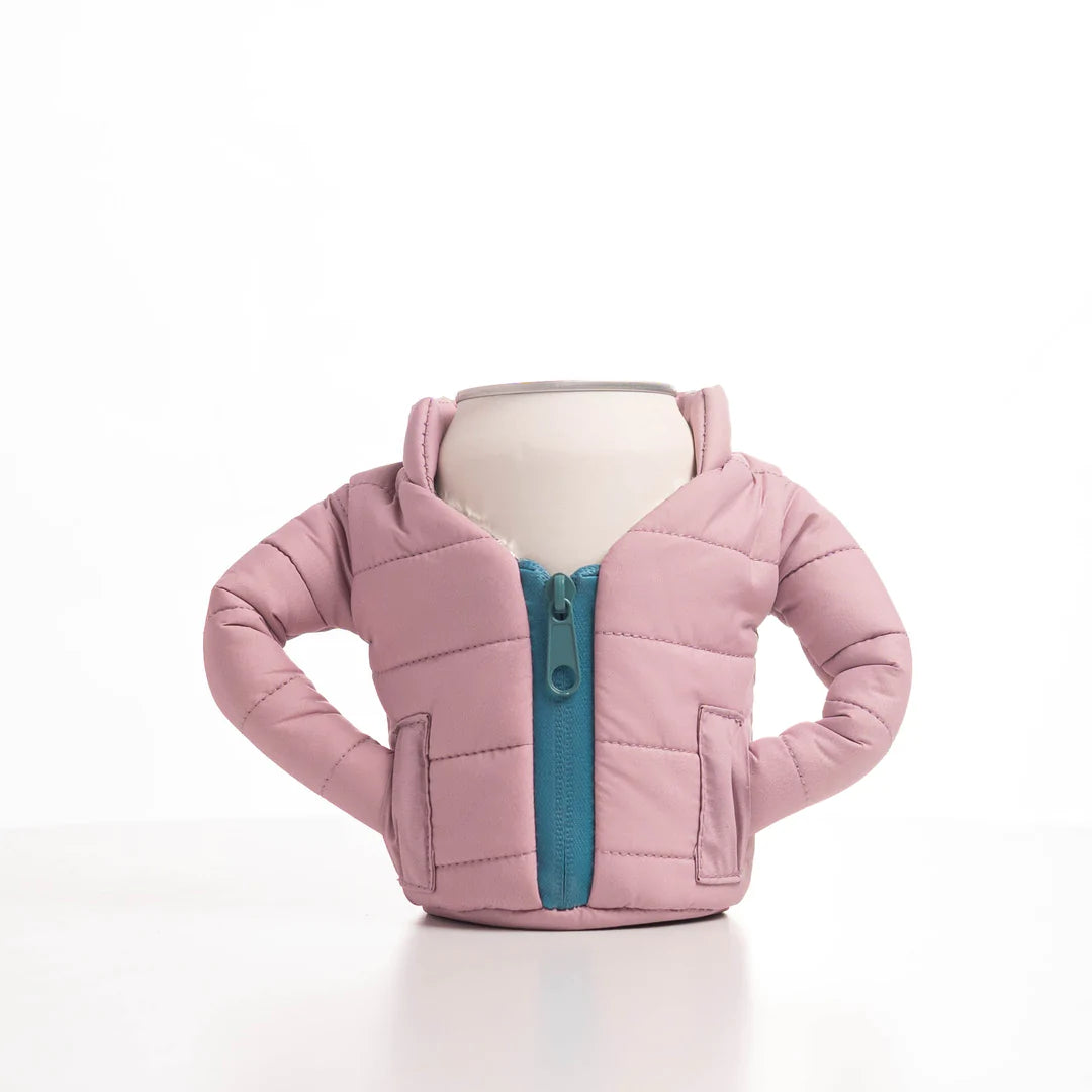 Puffin Can & Bottle Cooler Jacket - ROSE/TEAL