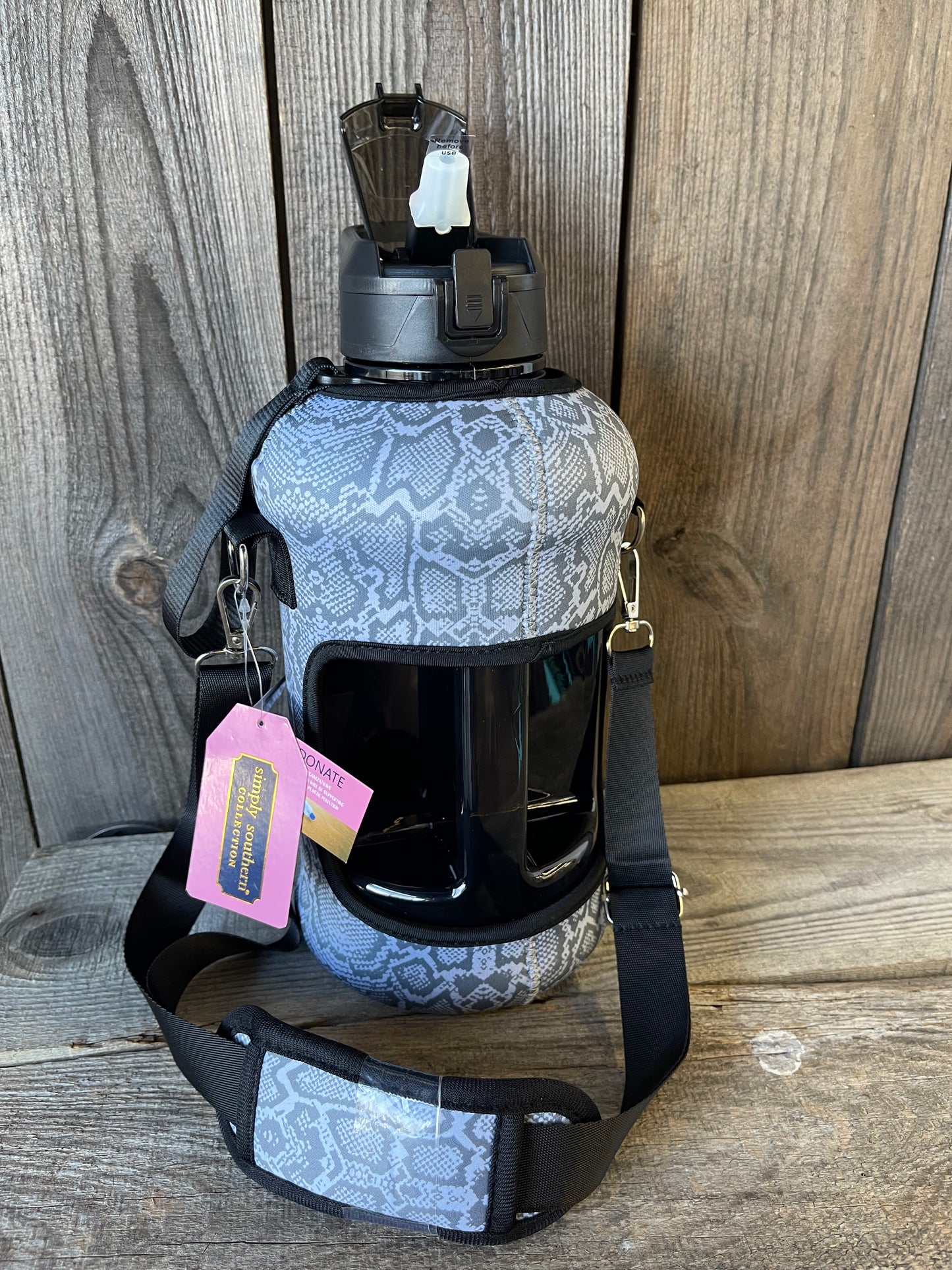 FINAL SALE - Simply Southern - Simply Water Jug - Snakeskin
