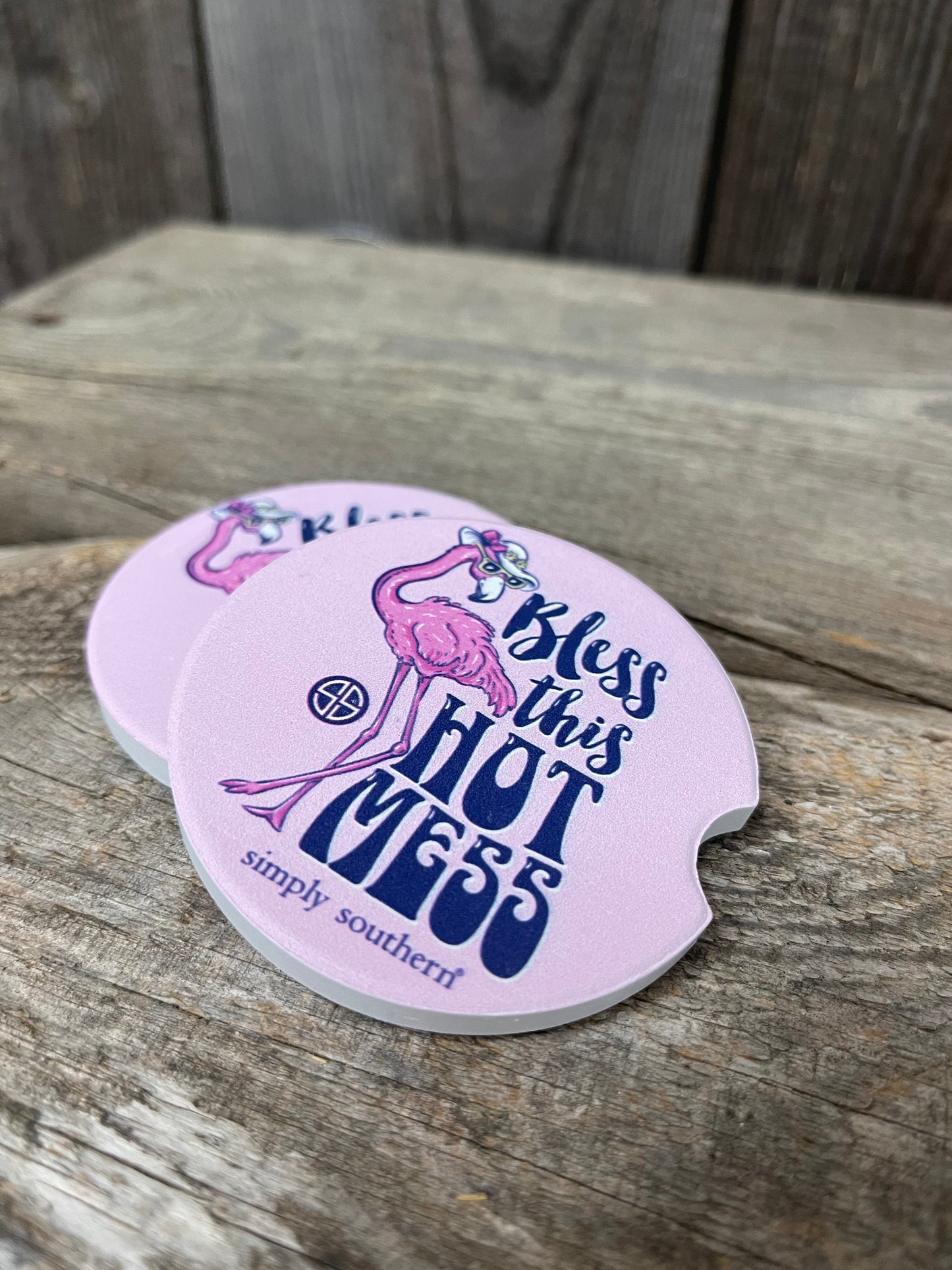 FINAL SALE - Simply Southern - Car Coasters - Asst. Designs