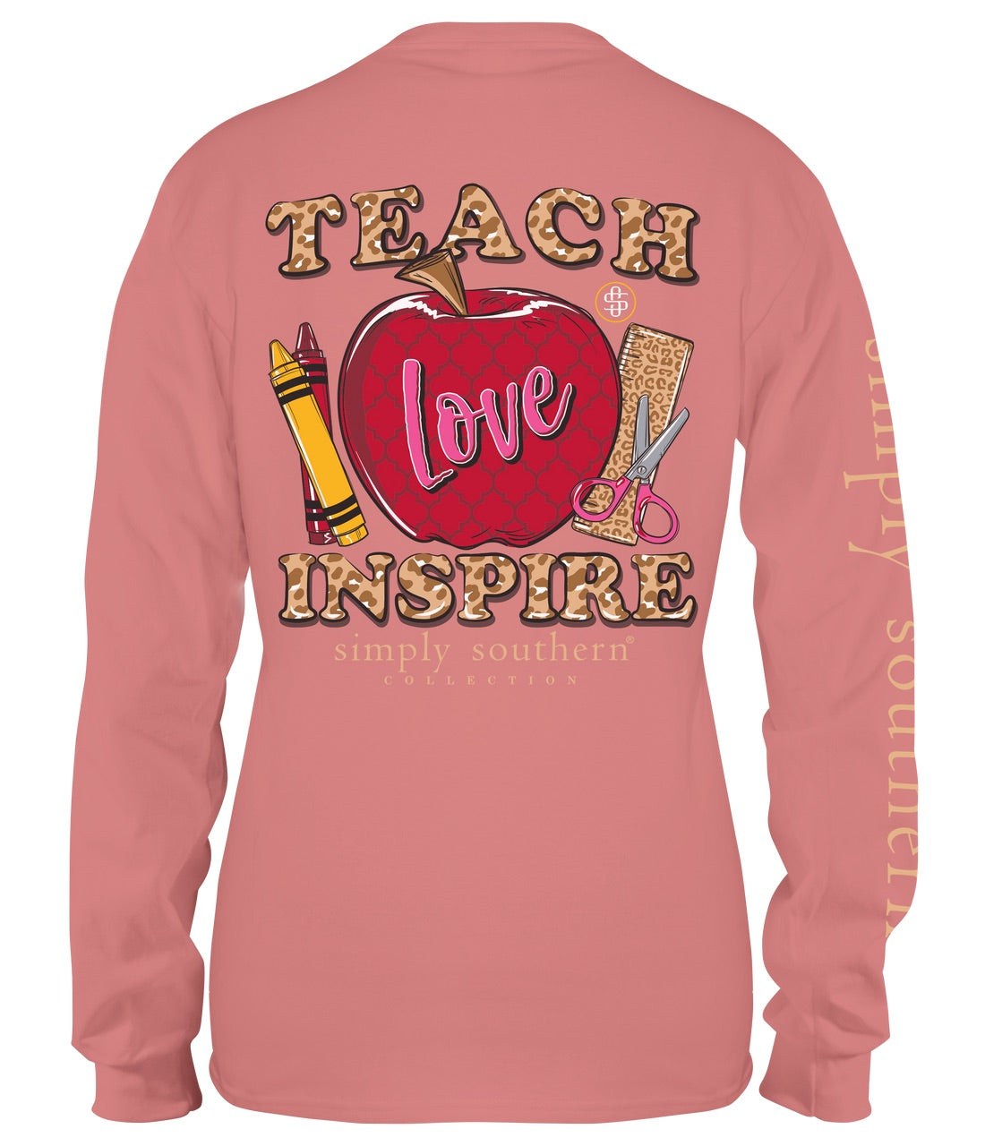 FINAL SALE - Simply Southern - Teach Love Inspire Long Sleeve Tee
