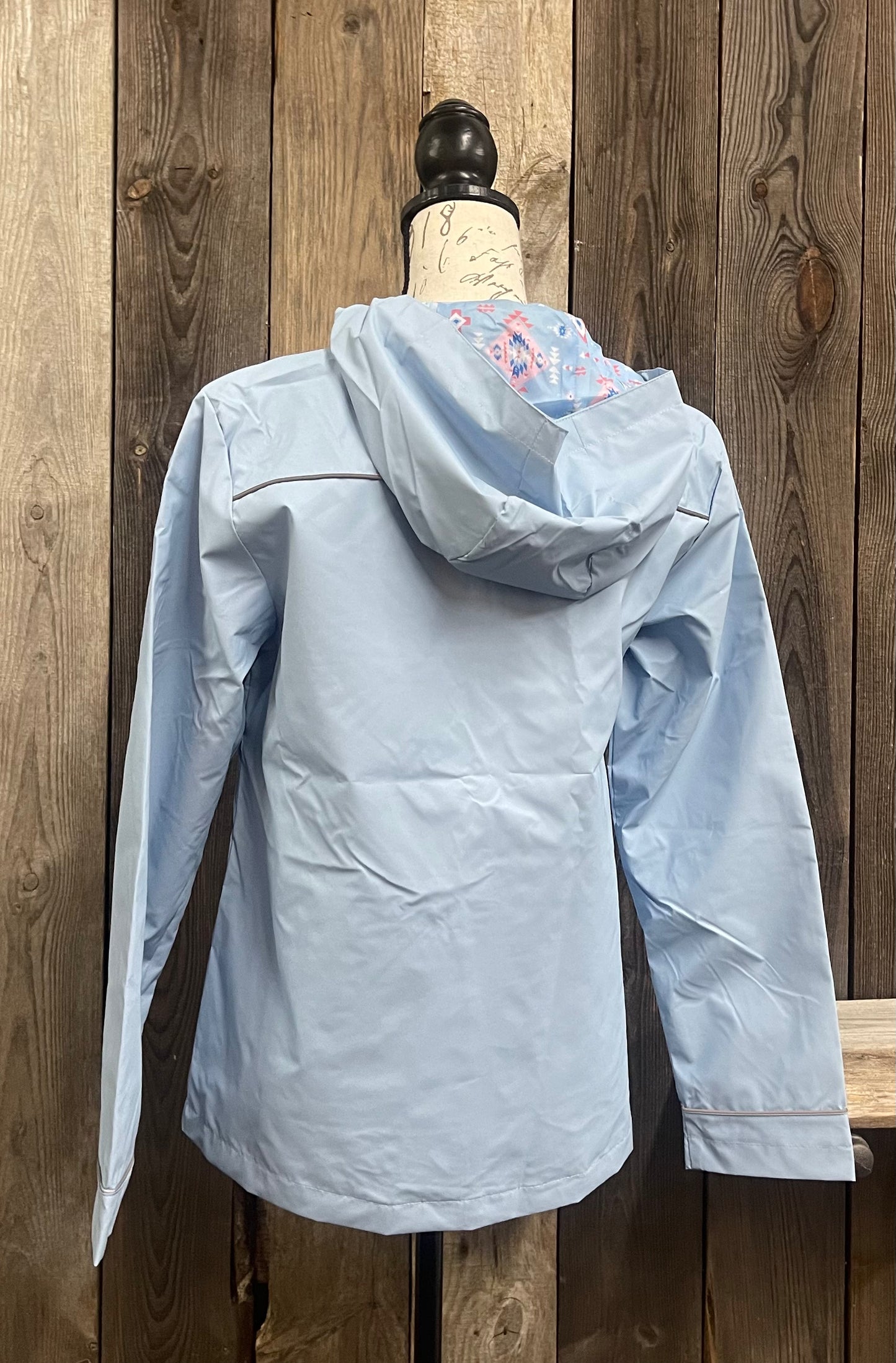 FINAL SALE - Simply Southern - Full Zip Rain Jacket - Surf