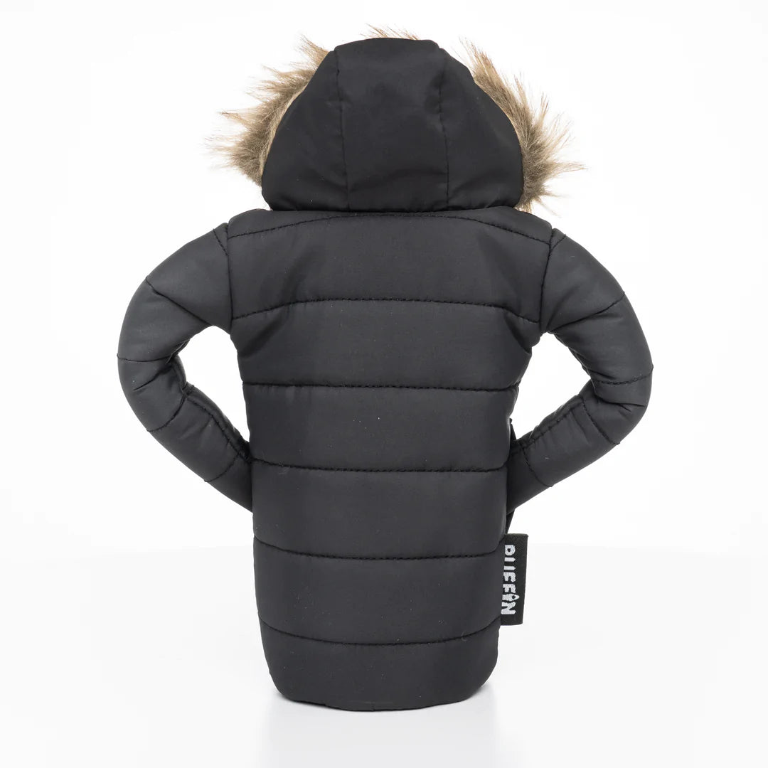 Puffin Can & Bottle Cooler Parka - BLACK