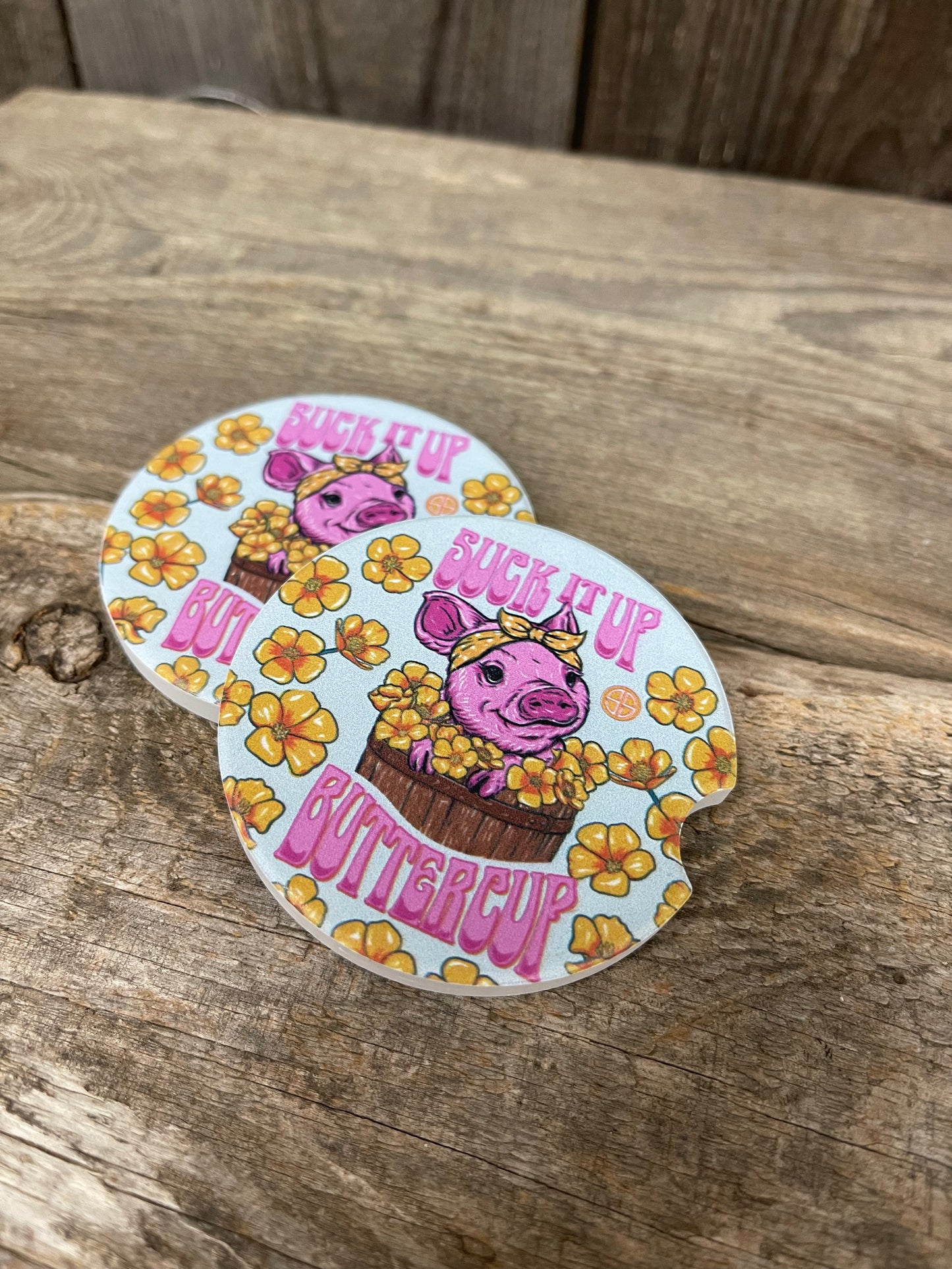 FINAL SALE - Simply Southern - Car Coasters - Asst. Designs