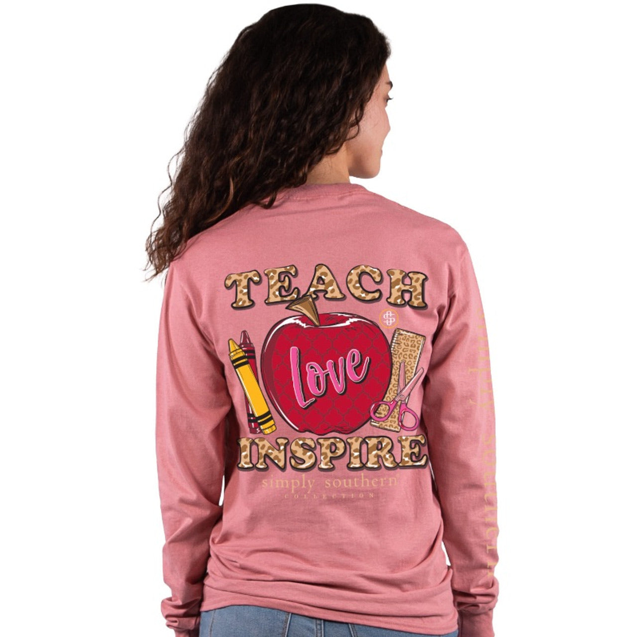 FINAL SALE - Simply Southern - Teach Love Inspire Long Sleeve Tee