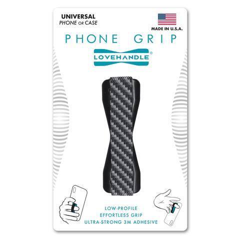 LoveHandle® Universal Phone Grip - Carbon Fiber