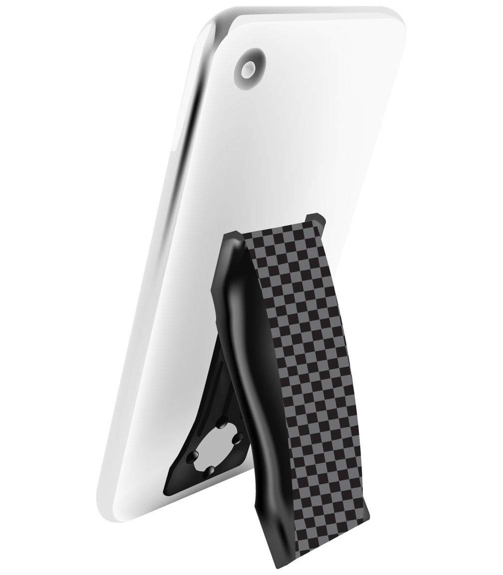 LoveHandle PRO Phone Grip - Checkered Grey