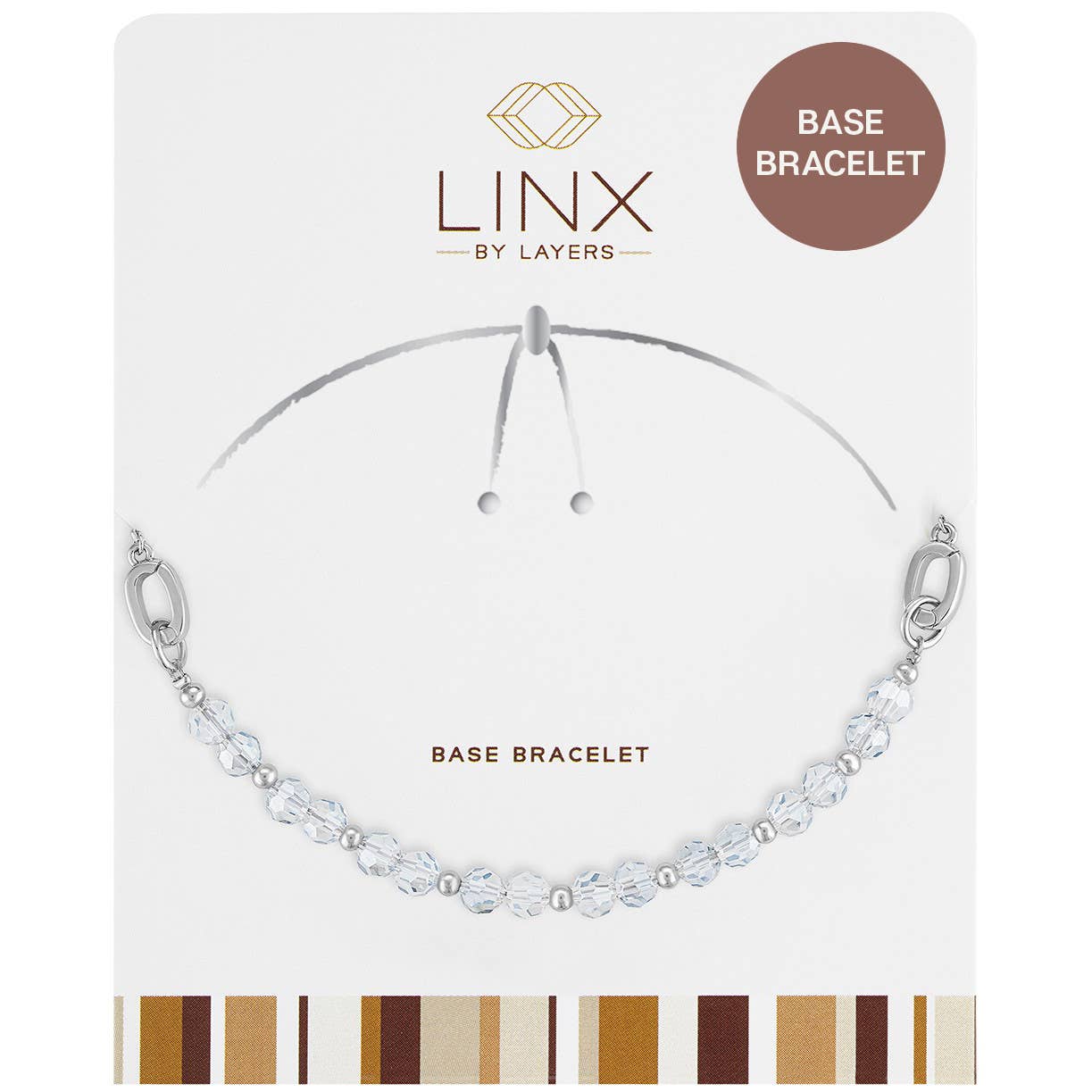 LINX - Base Bracelet - Silver Gray Facet