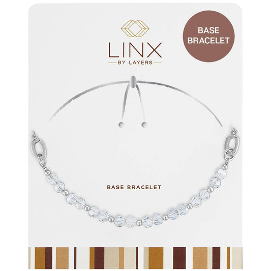LINX - Base Bracelet - Silver Gray Facet