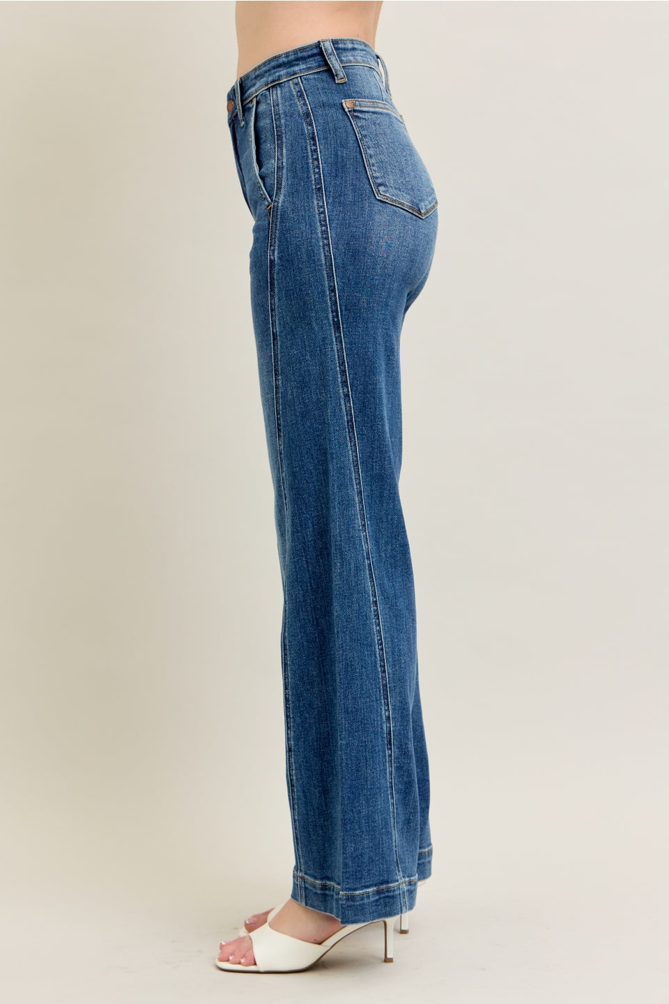 Judy Blue Jeans - High Waisted Trouser Wide Leg