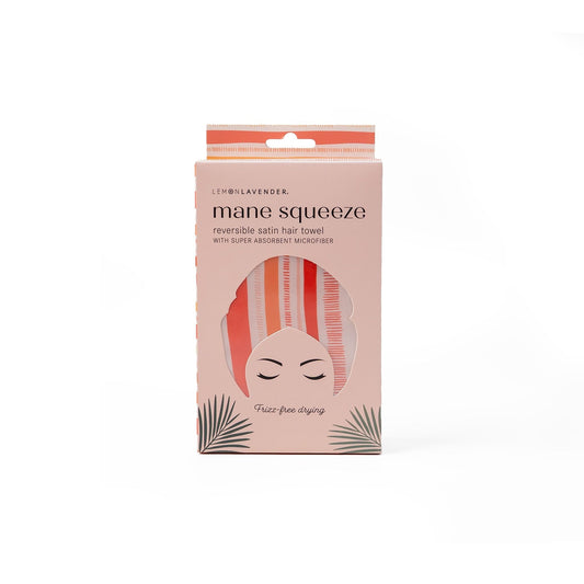 Lemon Lavender - Mane Squeeze Reversible Satin Hair Towel